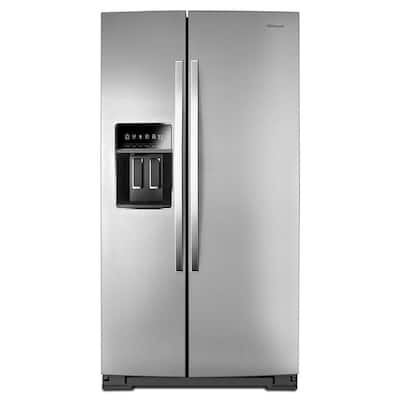 36 in. 19.8 cu. ft. Side by Side Refrigerator in Fingerprint Resistant Stainless Steel, Counter Depth