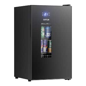 Whynter 17 in. 127 (12 oz.) Can Cooler in Black/Stainless Steel BR