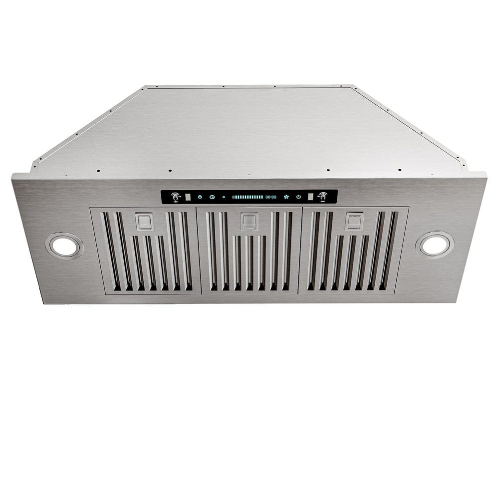 36 in. 900 CFM Convertible Insert Range Hood in Stainless Steel with 4-Speed Gesture and Touch Control