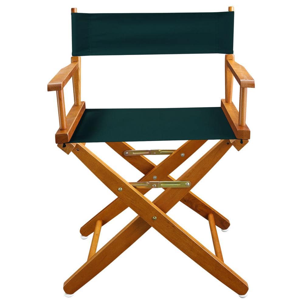 18 in. Extra-Wide Mission Oak Wood Frame/Hunter Green Canvas Seat Folding Directors Chair price history on PriceWatchPro