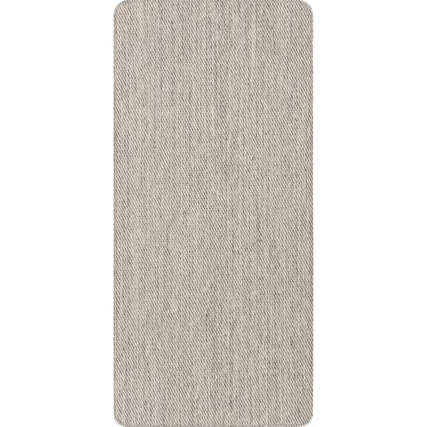 Casual Braided Anti Fatigue Kitchen or Laundry Room Black And White 18 in. x 30 in. Indoor Comfort Mat