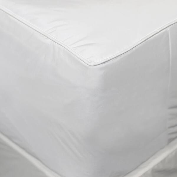 Allerease 2 in 1 Hot Water Waterproof Mattress Pad Queen White