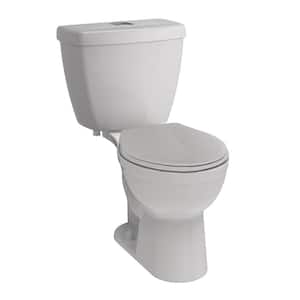 Foundations 2-piece 1.1 GPF/1.6 GPF Dual Flush Round Toilet in White, Seat Included (3-Pack)
