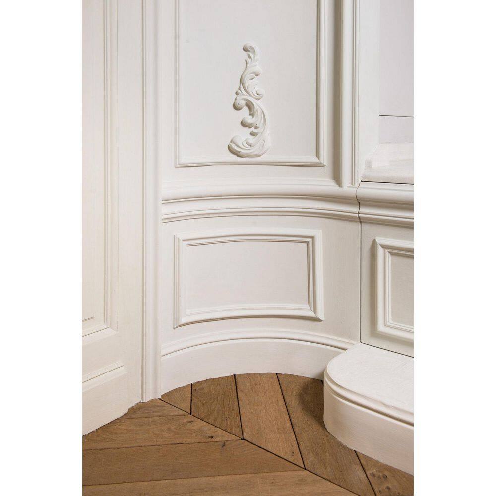 Primed White High Impact Polystyrene Baseboard Moulding Set