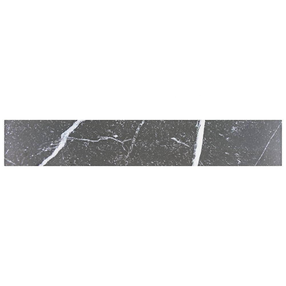 Tinos Black 3-1/8 in. x 17-3/8 in. Porcelain Floor and Wall Tile (12.0 sq. ft. /Case) price history on PriceWatchPro