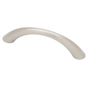 Tapered Bow 2-1/2 in. (64 mm) Center-to-Center Satin Nickel Drawer Pull