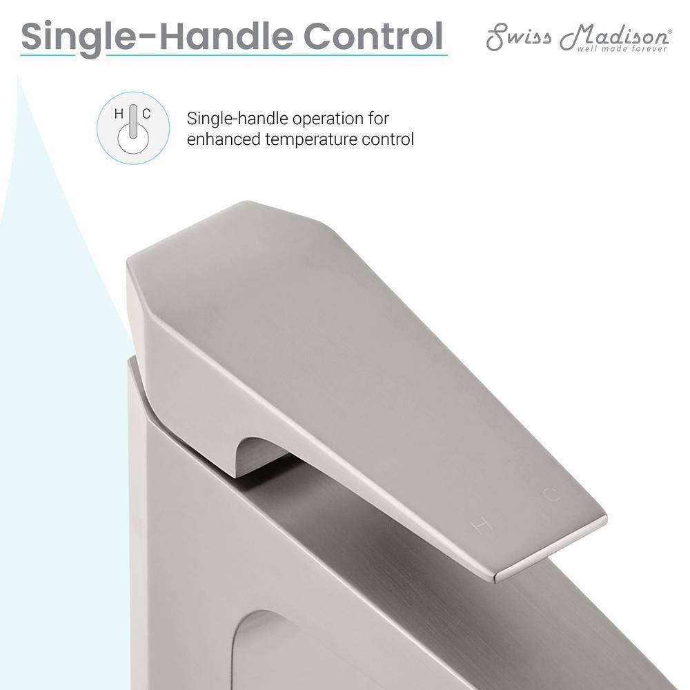 Brushed Nickel Single-Handle Bathroom Faucet