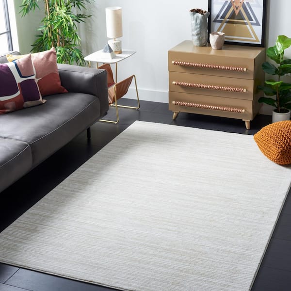 Vision Ivory 2 ft. x 3 ft. Solid Marle Area Rug