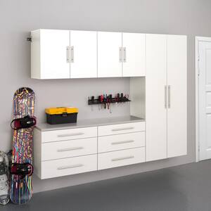 Prepac HangUps 3-Piece Composite Garage Storage System In White (90 In ...