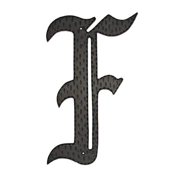 Montague Metal Products 24 in. Home Accent Monogram F