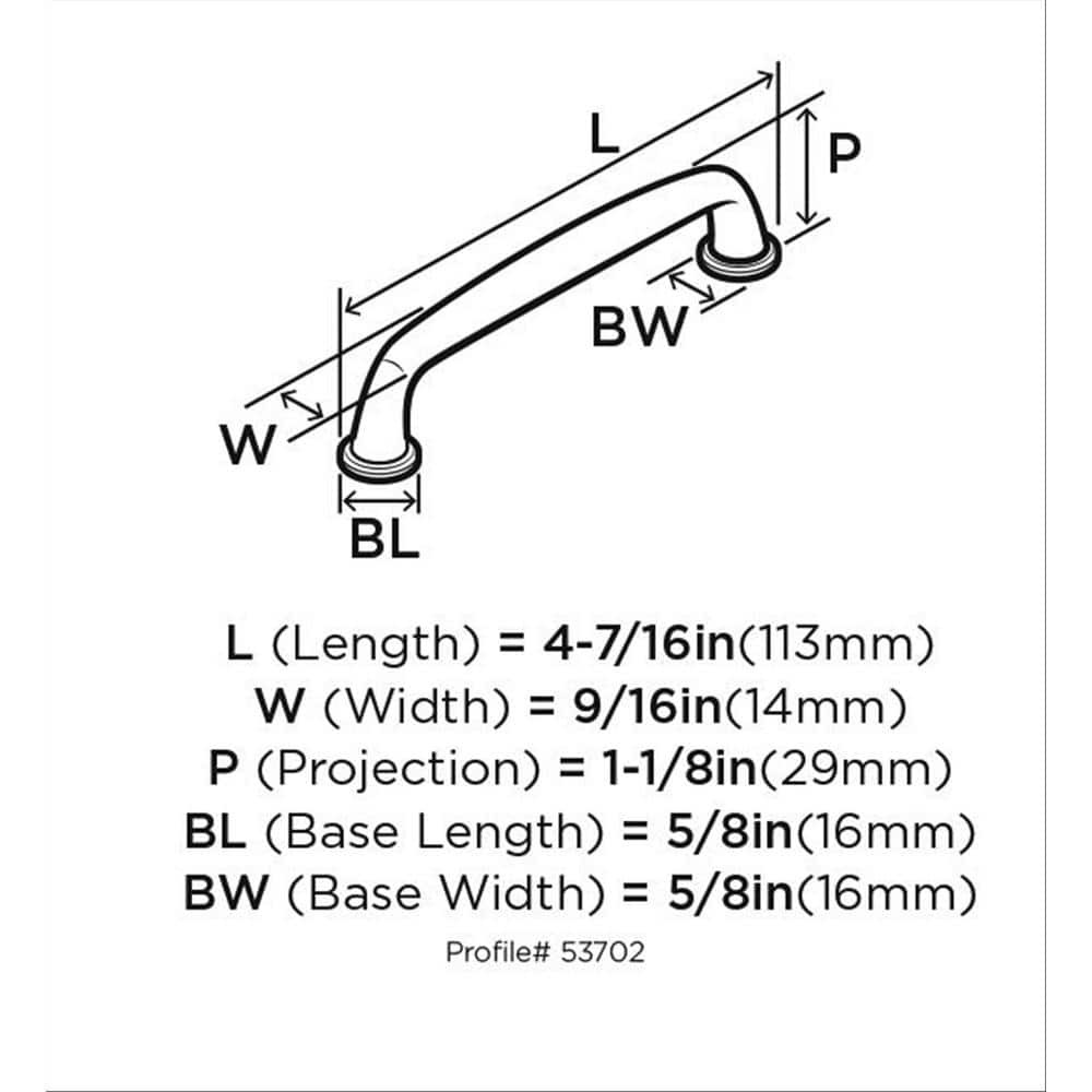 Oil Rubbed Bronze 3-3/4" Bar Pull with Mounting Hardware