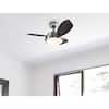Westinghouse 30 Inch Wengue Ceiling Fan With LED Light - Chrome Finish