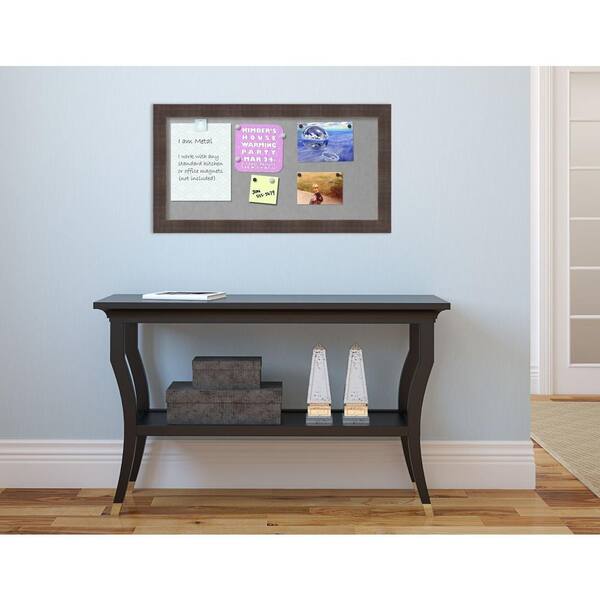 Organization Board Whiskey Brown Rustic Framed Magnetic Board X-Small 14.25 x 14.25 in. - Magnet Board 