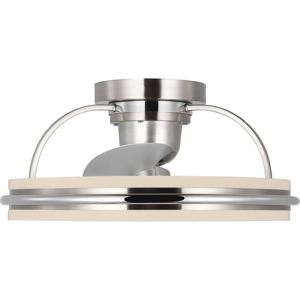 Brushed Nickel 21" LED Ceiling Fan with Remote and Lighting