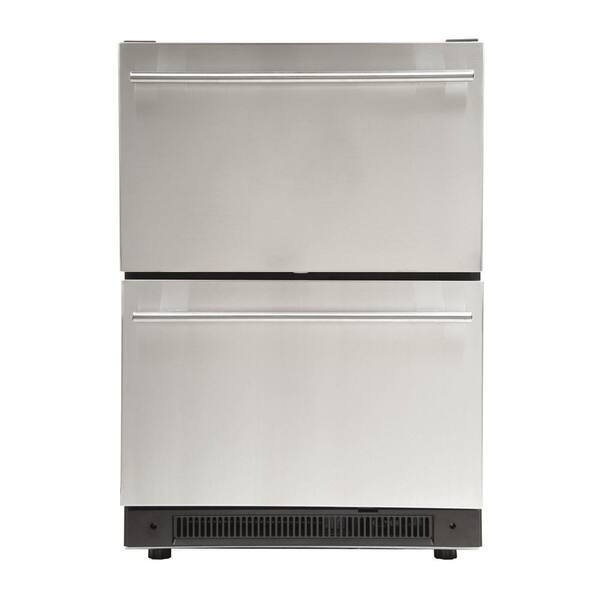 Haier 5.4 cu. ft. Undercounter Dual Drawer Refrigerator in Stainless Steel