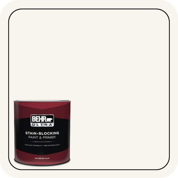 BEHR ULTRA 1 qt. Home Decorators Collection #HDC-WR16-01 Snow Day Exterior Flat Paint & Primer