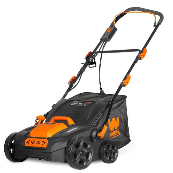 15 in. 15-Amp 2-in-1 Electric Dethatcher and Scarifier with Collection Bag