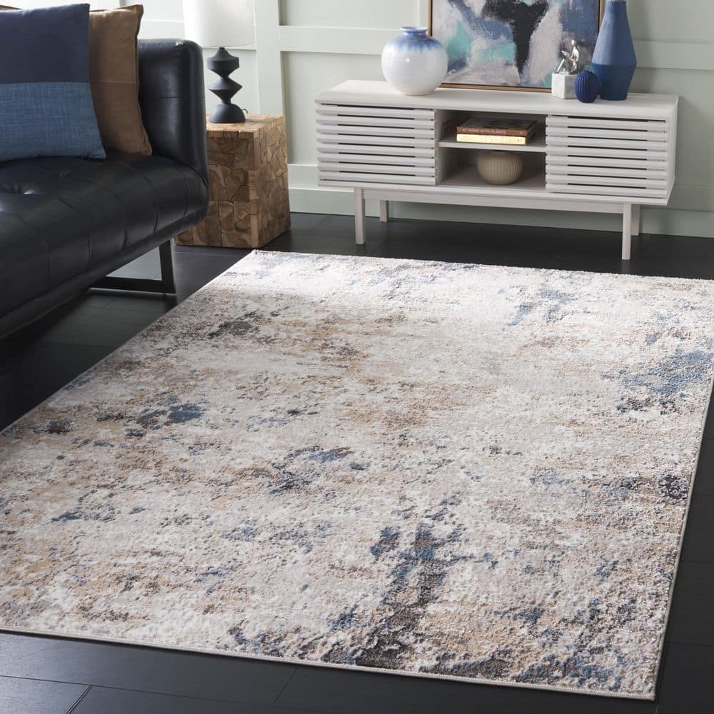 Quincy 5 ft. x 8 ft. Ivory/Beige Abstract Area Rug price history on PriceWatchPro