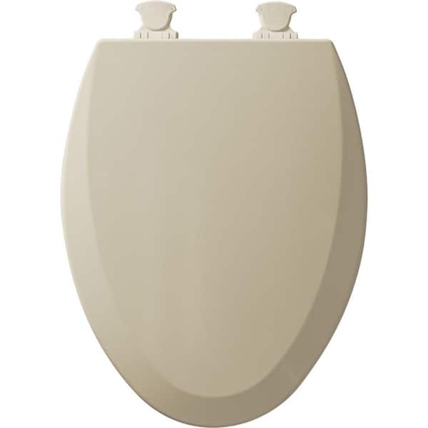 Bemis Lift Off Elongated Closed Front Toilet Seat In Bone 1500ec 006 The Home Depot - Bemis 1500ec 000 Toilet Seat With Easy Clean Change Hinges Elongated