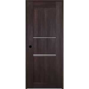 Vona 30 in. x 80 in. Right-Hand Veralinga Oak Textured Solid Core Wood Single Prehung Interior Door