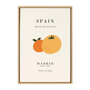Sylvie Travel Poster Spain by Chay O Framed Canvas Culture Art Print 23 in. x 33 in.