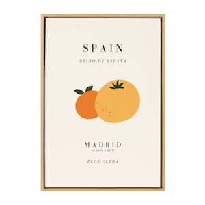 Sylvie Travel Poster Spain by Chay O. Framed Canvas City Art Print 23 in. x 33 in .