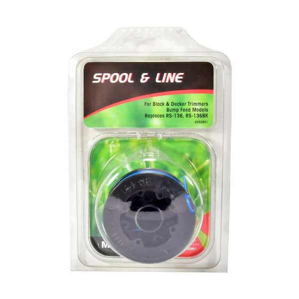 Weed Trimmer Replacement Spool and Line for Black and Decker RS-136