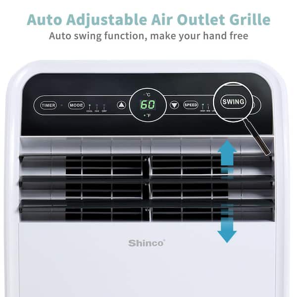 7,800 BTU Portable Air Conditioner Cools 400 Sq. Ft. with 