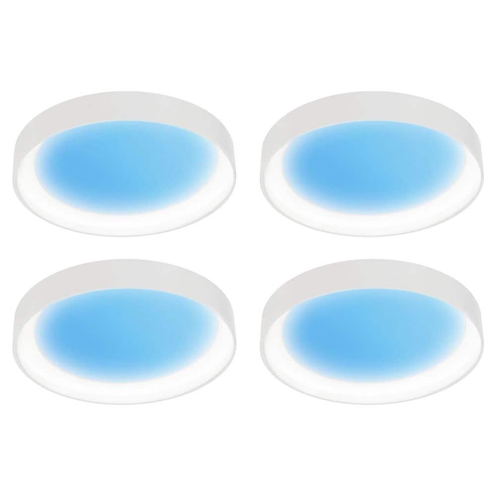 8 in. Vista Artificial Skylight Integrated LED Dimmable White Canless Recessed Light MultiMode Color Change 5CCT 4-Pack price history on PriceWatchPro