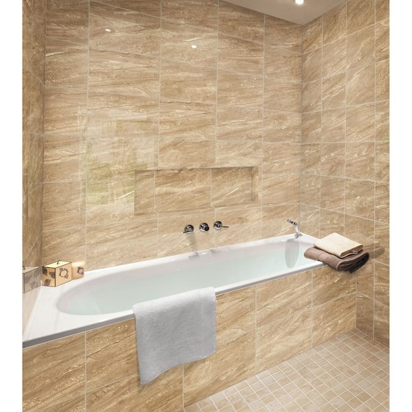 Daltile Florentine Nociolla 10 in. x 14 in. Glazed Ceramic Wall
