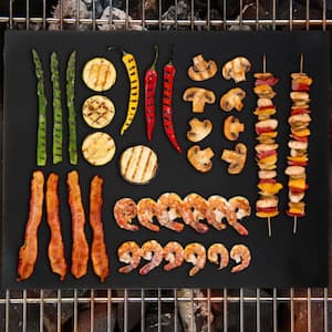 16 in. Non-Stick Reusable BBQ Grill Mat (2-Pack)