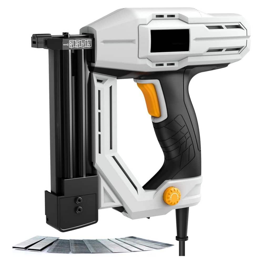 Electric Brad Nailer Staple Gun 120V Corded Hand Tool Soft Grip Handle Lightweight Body Yellow 1 Piece price history on PriceWatchPro