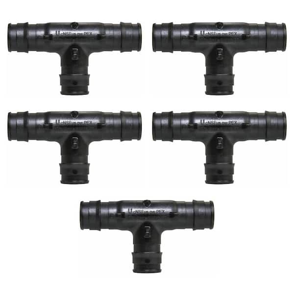 Uponor ProPEX 1/2 in. PEX-A Expansion Barb Engineered Polymer Tee (5-Pack)