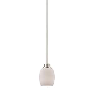 Casual Mission 1-Light Brushed Nickel Pendant