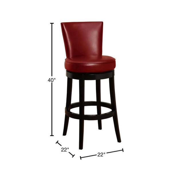 red leather counter height bar stools