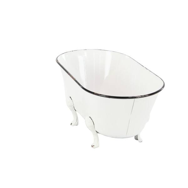 Black & White Enamel Mini Bathtub