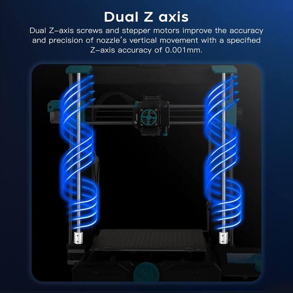 Vrbgify 3D Printer 25-Point Auto Leveling with Dual Gear