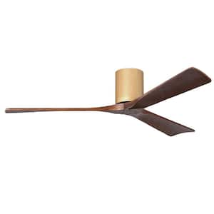 Irene-3H 60 in. 6 Fan Speeds Ceiling Fan in Brown with Remote and Wall Control Included