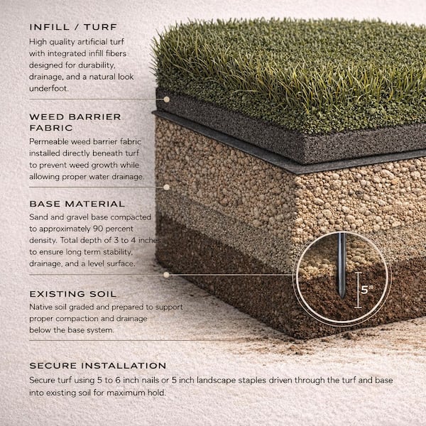 TrafficMaster Emerald Green Precut Turf 6 ft. x 8 ft. Artificial