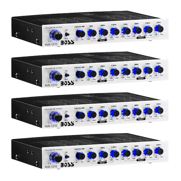 7-Band Car Stereo Equalizer Preamp Amplifier Audio EQ (4-Pack)