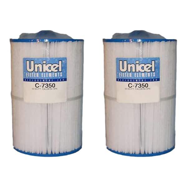 Unicel 7 in. Dia 50 sq. ft. Spa Replacement Pool Filter Cartridge (2-Pack)