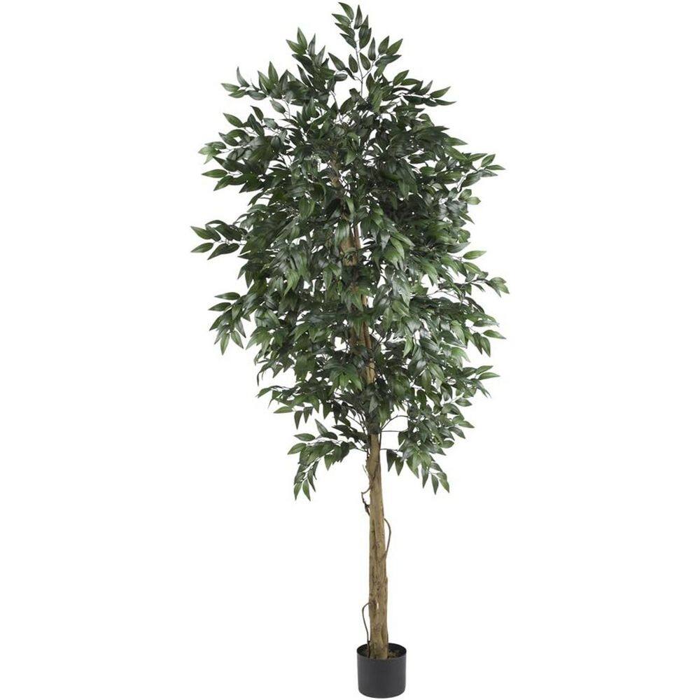 6 ft. Artificial Smilax Tree in Black Pot, Artificial Indoor Home Decor Plant price history on PriceWatchPro