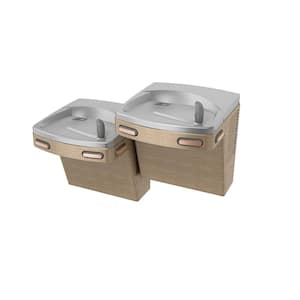 Barrier-Free Versacooler II Push-Button Refrigerated Drinking Fountain Faucet in Sandstone Powder Finish