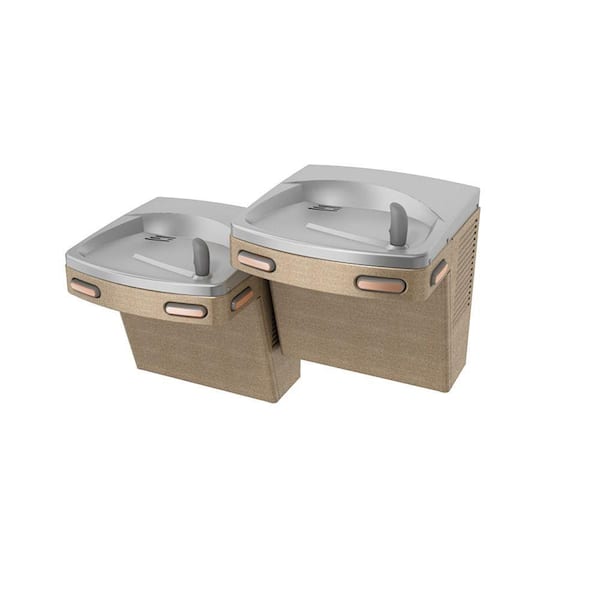 OASIS Barrier-Free Versacooler II Push-Button Refrigerated Drinking Fountain Faucet in Sandstone Powder Finish