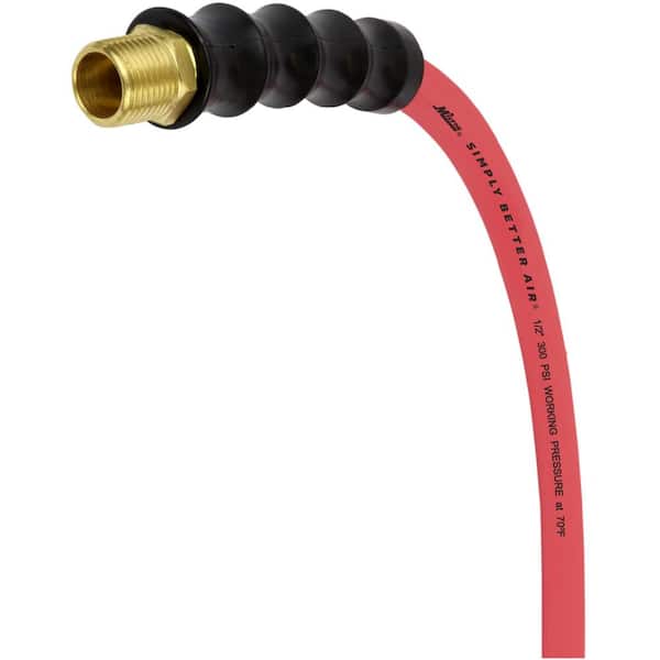 MAX High Pressure Air Hose 100ft - 1/4-in Diameter, 500 PSI, Kink Free, Red  in the Air Compressor Hoses department at