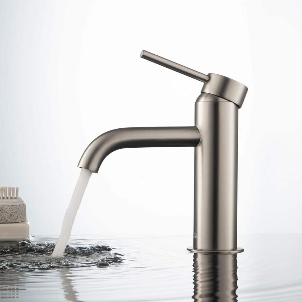 ErgoFlow Brushed Nickel Single-Handle Bathroom Faucet