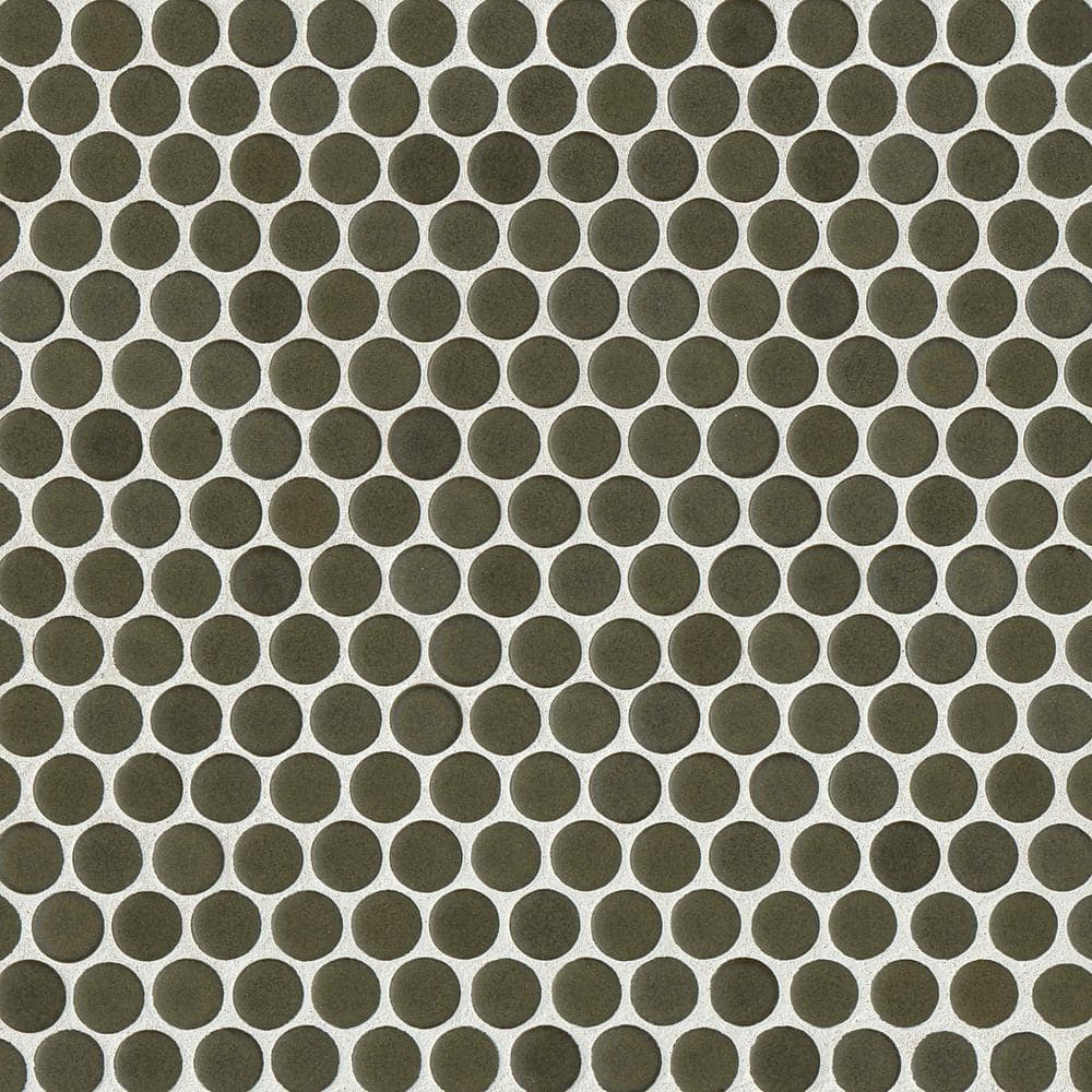 Bedrosians 360 3/4 in. x 3/4 in. Matte Shale Porcelain Mosaic Tile