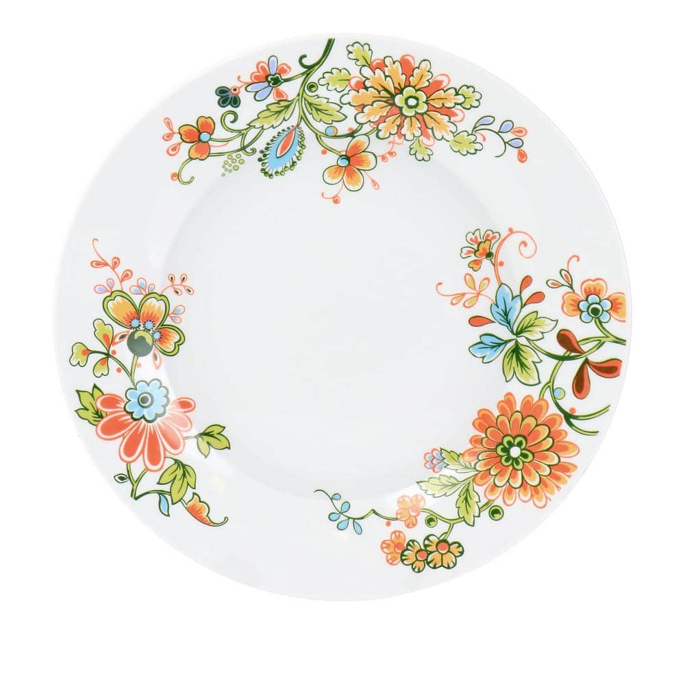 Spring Bloom 16-Piece Floral Porcelain Dinnerware Set