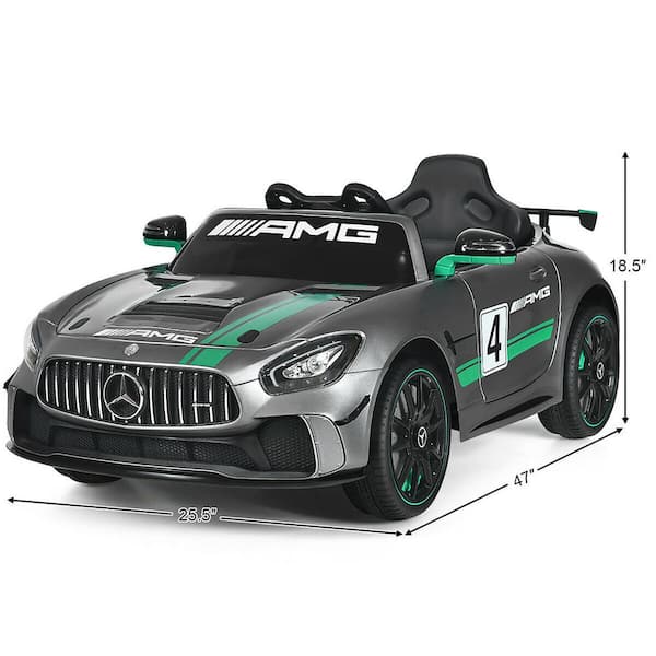 Ride-on AMG GT bobby car (silver-coloured, BIG), Children's cars, Children