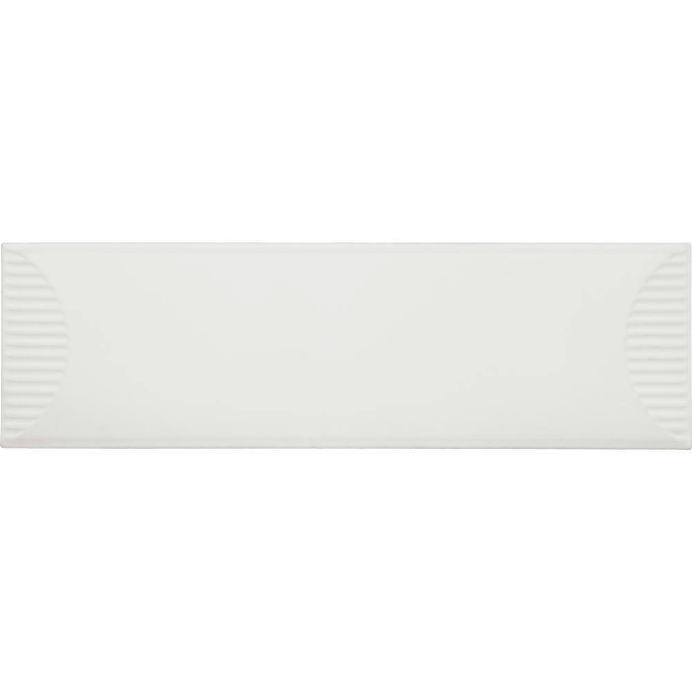 Stencil White 4 in. x 12 in. Glaze Porcelain Half Moon Floor and Wall Tile (511.28 sq. ft./pallet) price history on PriceWatchPro